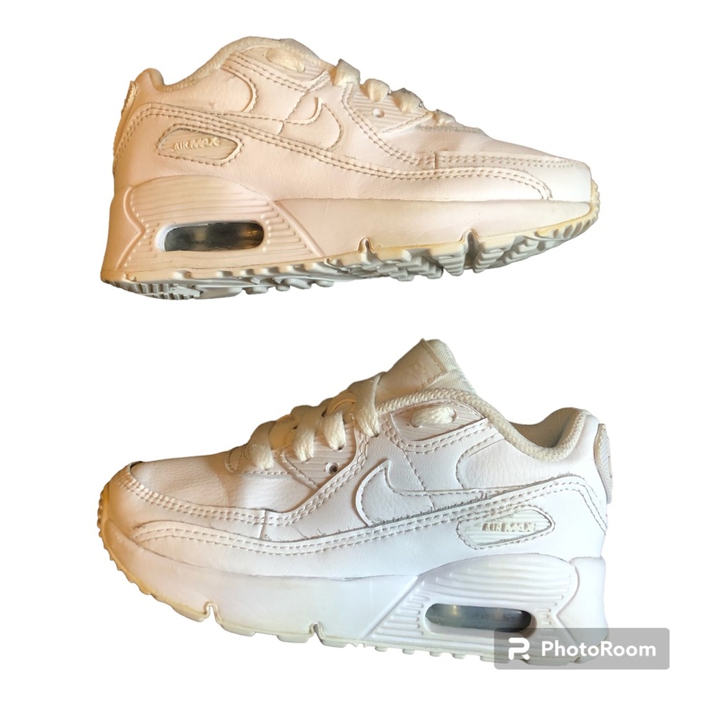 Nike Air Max Kids 11 White Sneakers Trainers Gym Shoes Leather Platform Shoes